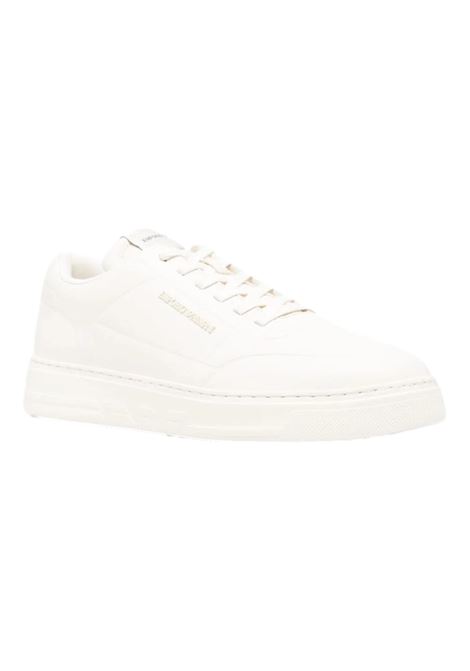 SNEAKERS IN PELLE CON LOGO LATERALE EMPORIO ARMANI | Sneakers | X4X677 XF80500894